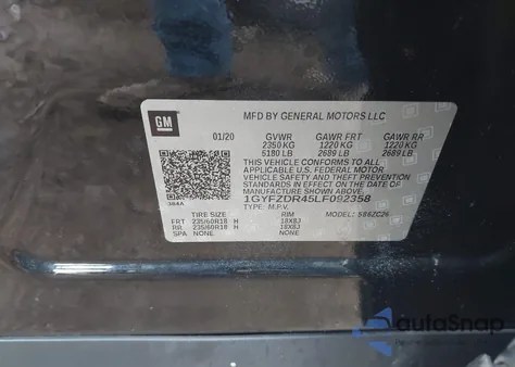 2020 Cadillac Xt4 Awd Premium Luxury from USA, damaged, VIN 1GYFZDR45LF092358